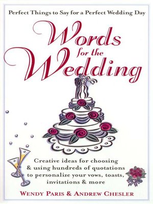 cover image of Words for the Wedding